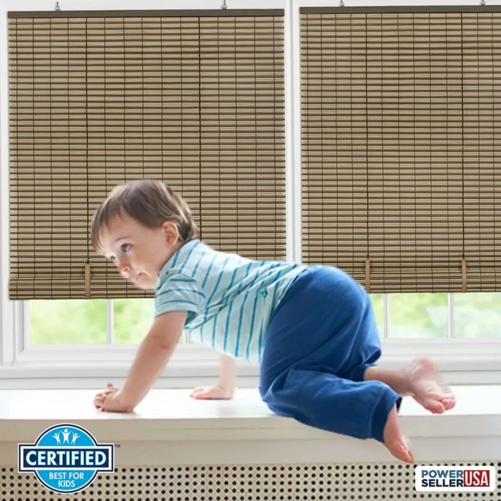 PowerSellerUSA Light Filtering Cordless Rollup Window Blinds, 72L x 30W Inches